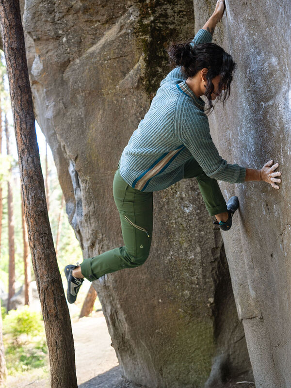 Krimson Klover Ribbed Sweater: Snowcat - Stripe