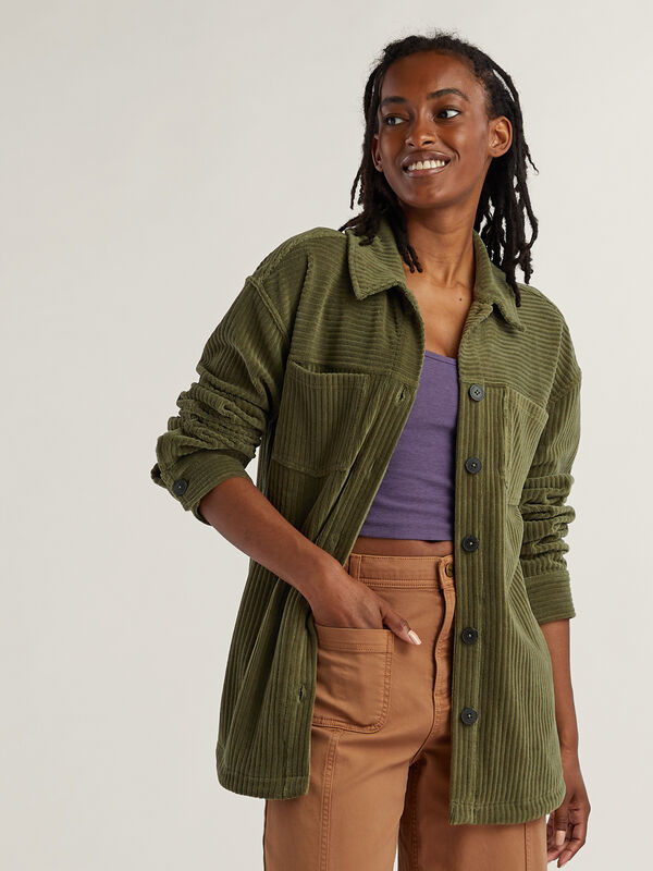 Carve Designs Hudson Stretch Corduroy Shacket