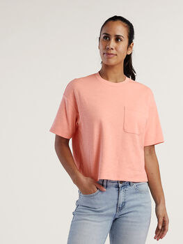 Women's Cotton Blend Top: Jett Cropped Tee