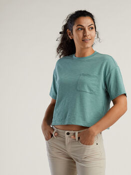 Women's Cotton Blend Top: Jett Cropped Tee