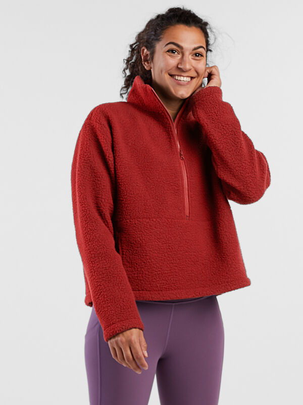 Women's 1/2 Zip Fleece Pullover: Acadia