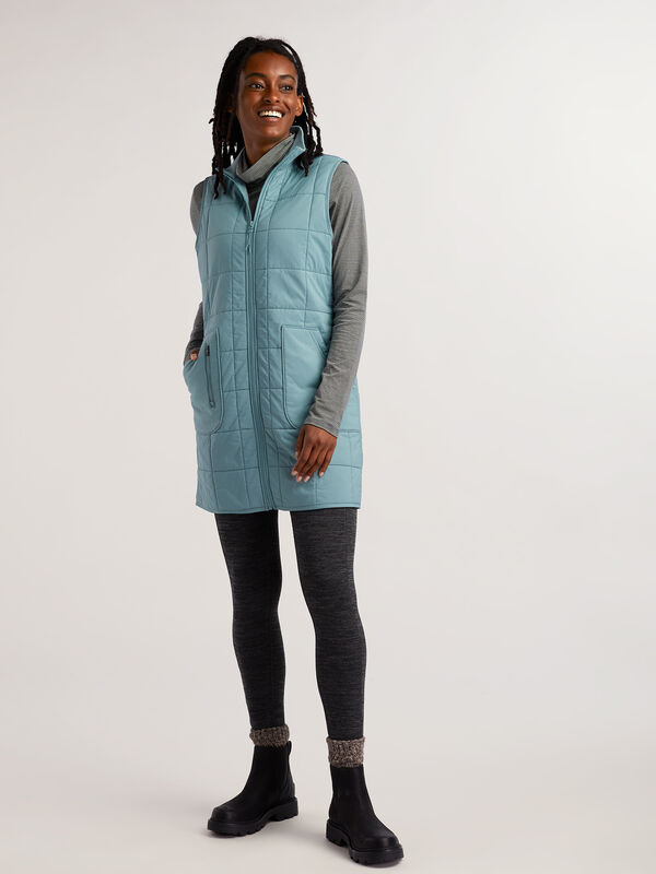 Women&rsquo;s Lightweight Quilted Vest Dress Pinyon