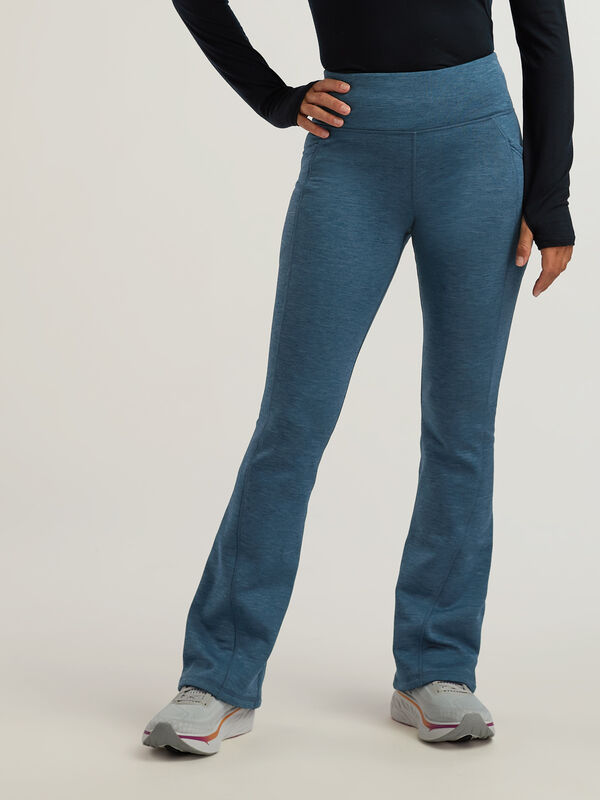 Women's Fleece Lined Flare Pants: Crash - Petite