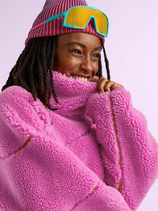 SENIQ Women&rsquo;s Half Baked  Wool Blend Fleece Pullover