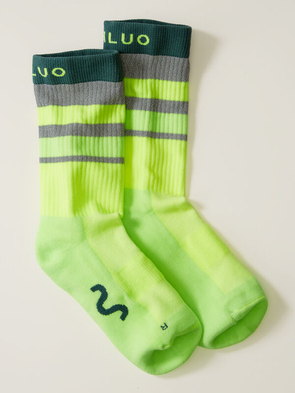 GOFLUO Women&rsquo;s Ray Reflective Hi-Vis Crew Socks