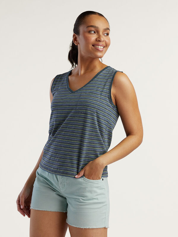 V Neck Tank Top: Maverick